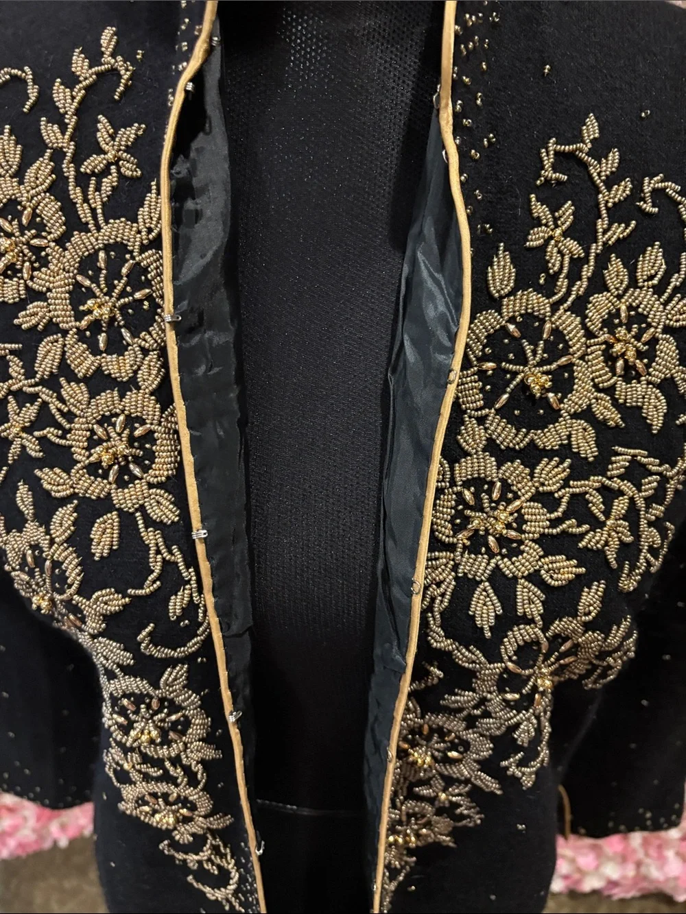 Vintage Asian Style Wool Cardigan